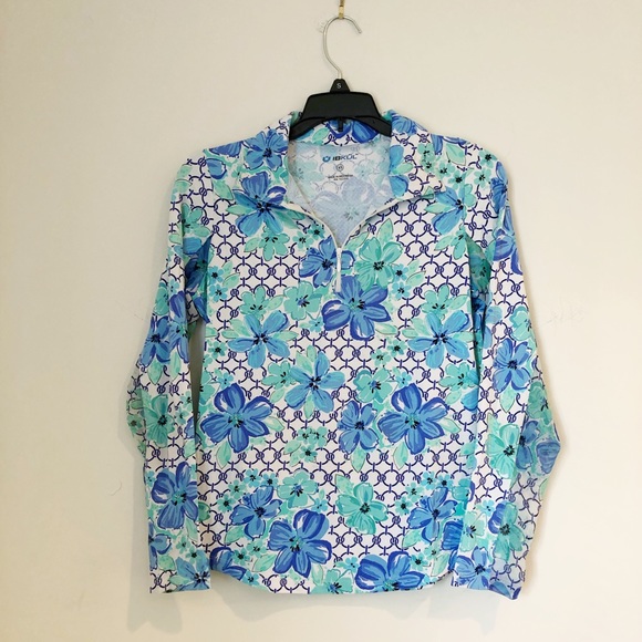 ibkul Tops - IBKUL Women's Sun Shirt Sun Protection Riding Golf Tennis UPF Shirt Quarter Zip